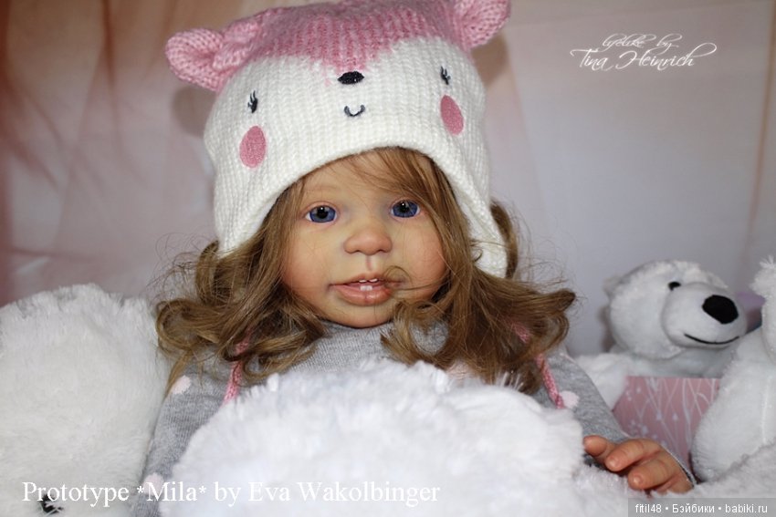 Prototype *MILA* by Eva Wakolbinger lifelike doll Rebornbaby Toddler