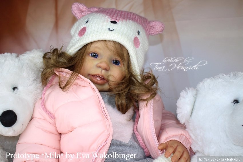 Prototype *MILA* by Eva Wakolbinger lifelike doll Rebornbaby Toddler
