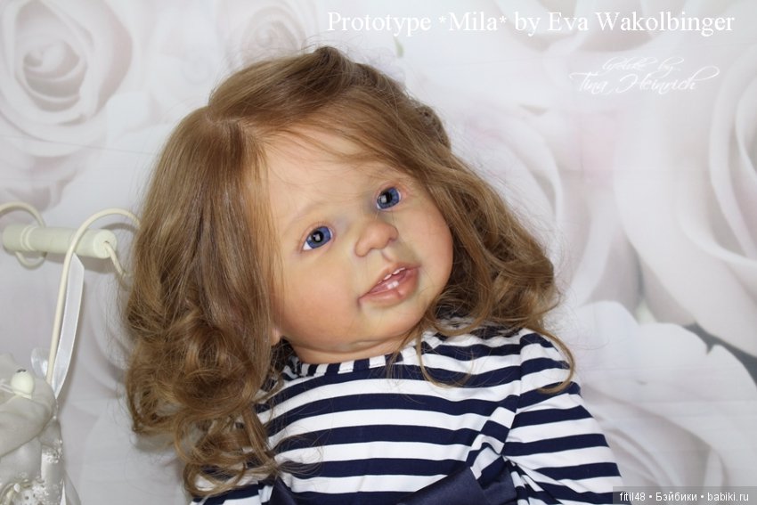 Prototype *MILA* by Eva Wakolbinger lifelike doll Rebornbaby Toddler (фото 4)