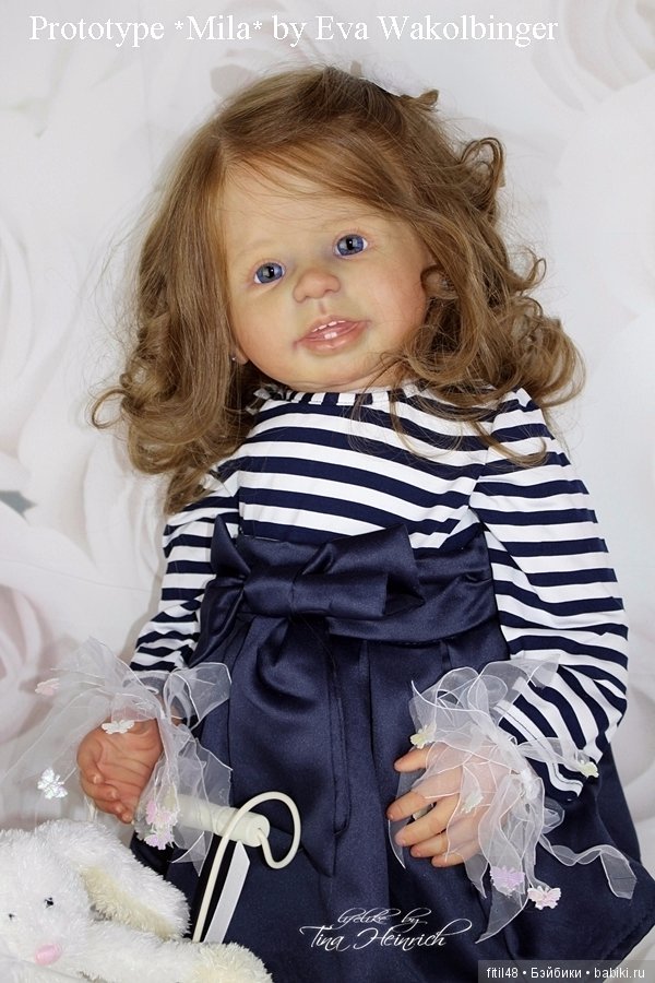 Prototype *MILA* by Eva Wakolbinger lifelike doll Rebornbaby Toddler (фото 5)
