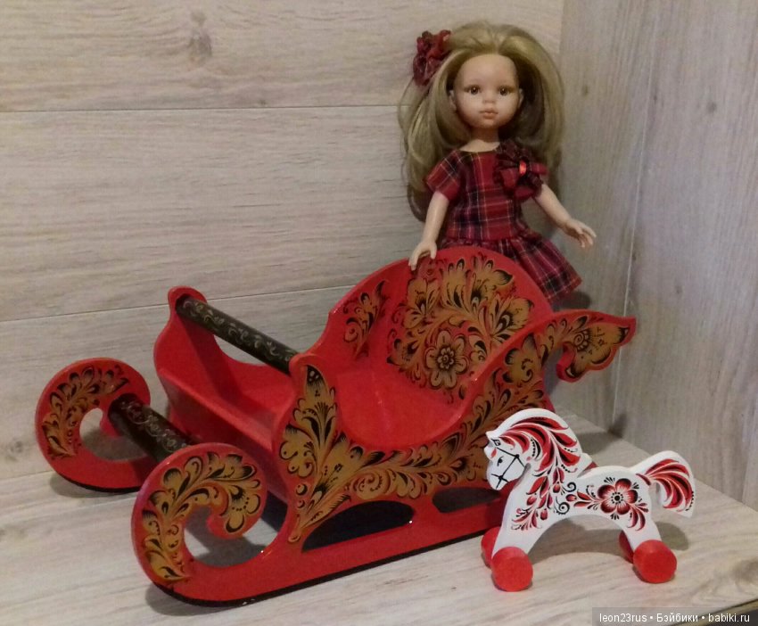 Санки для кукол — Мебель для кукол и домиков: фото (фото 2)