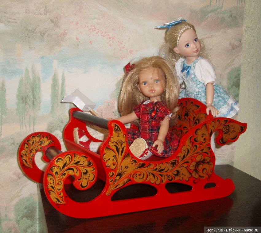 Санки для кукол — Мебель для кукол и домиков: фото (фото 9)