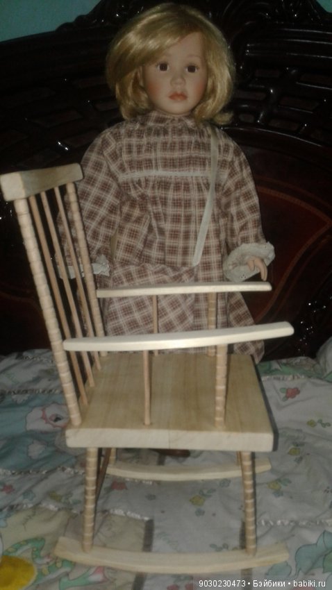 Но вот как и обещала. Муж изготовил стул по образцу реставрированных (фото 3)