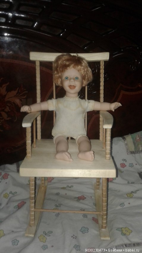 Но вот как и обещала. Муж изготовил стул по образцу реставрированных (фото 5)