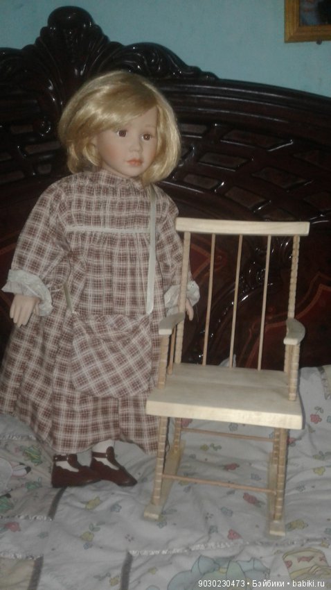 Но вот как и обещала. Муж изготовил стул по образцу реставрированных