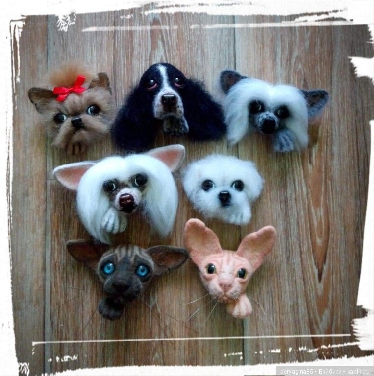 Брошь Сфинкс — Валяные игрушки из шерсти: сухое валяние