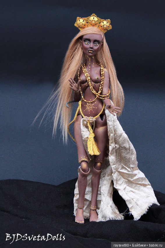 Шоколад с золотом — Авторские шарнирные куклы своими руками: лепка (фото 3)