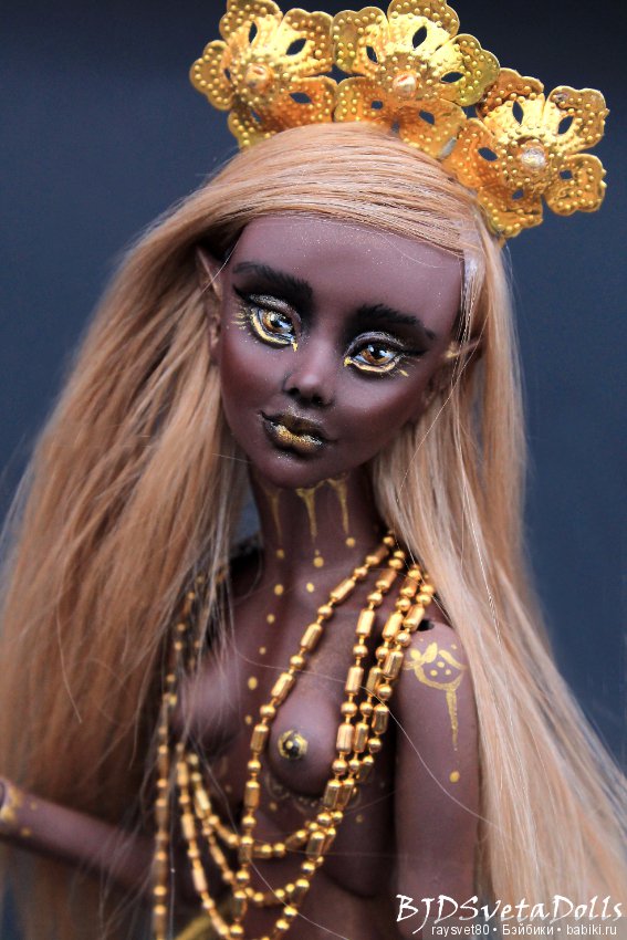 Шоколад с золотом — Авторские шарнирные куклы своими руками: лепка (фото 2)