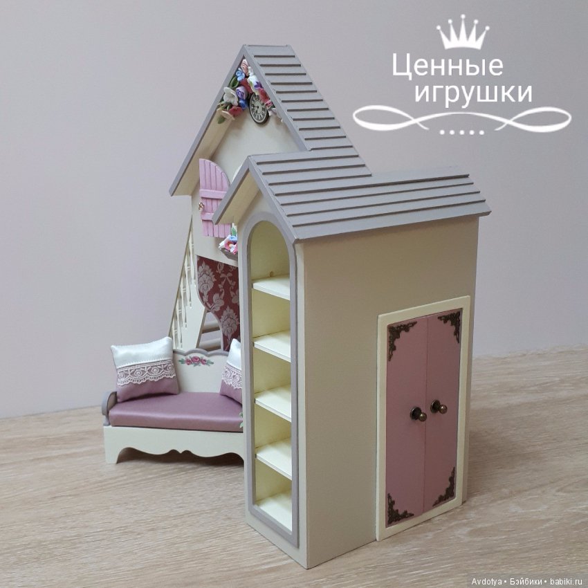 Миниатюрная кроватка домик (фото 8)