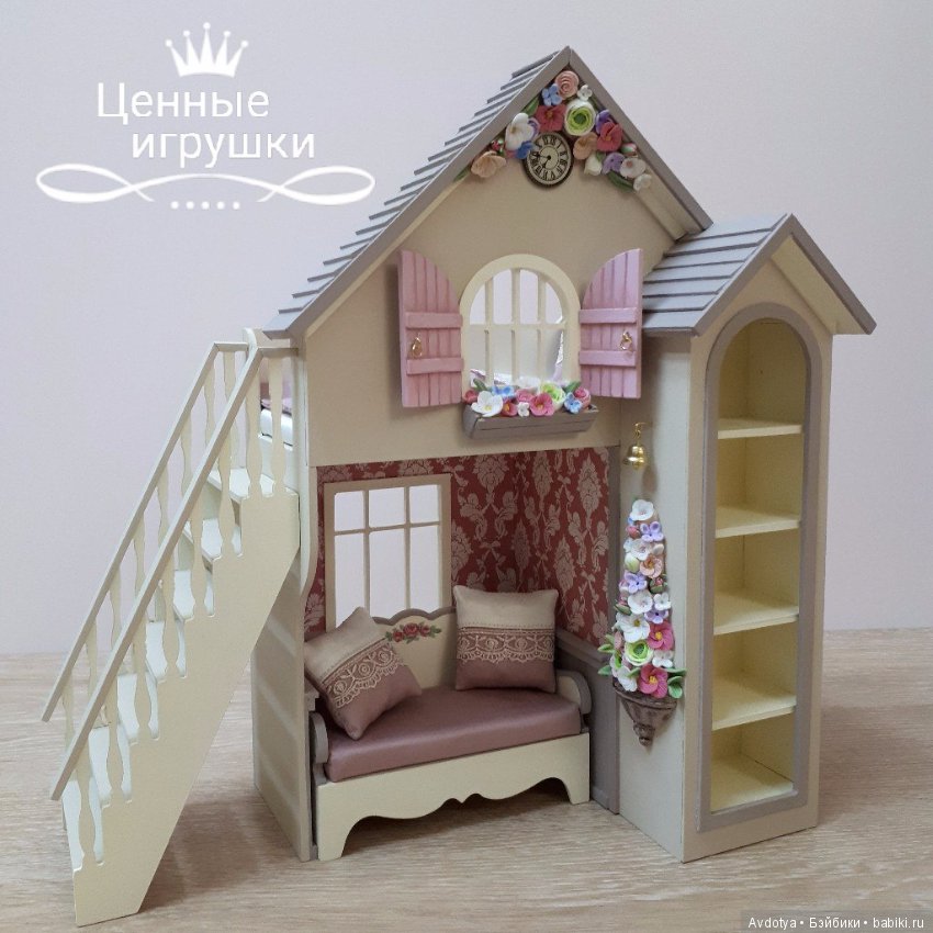 Миниатюрная кроватка домик (фото 2)