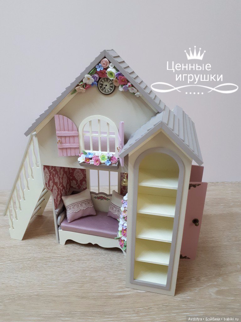 Миниатюрная кроватка домик (фото 5)