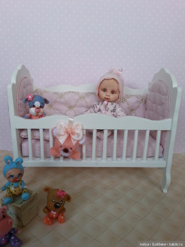 Анютка — Авторские миниатюрные куклы: лепка (фото 3)