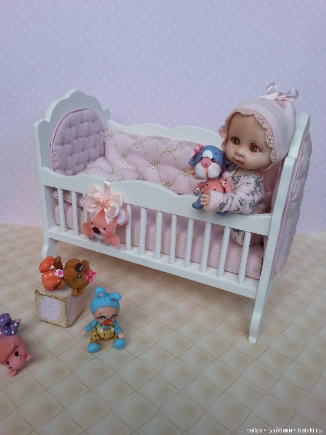 Анютка — Авторские миниатюрные куклы: лепка (фото 2)