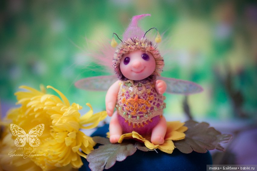 Жужик Пинки. Авторская куколка ©Инесса Кирьянова