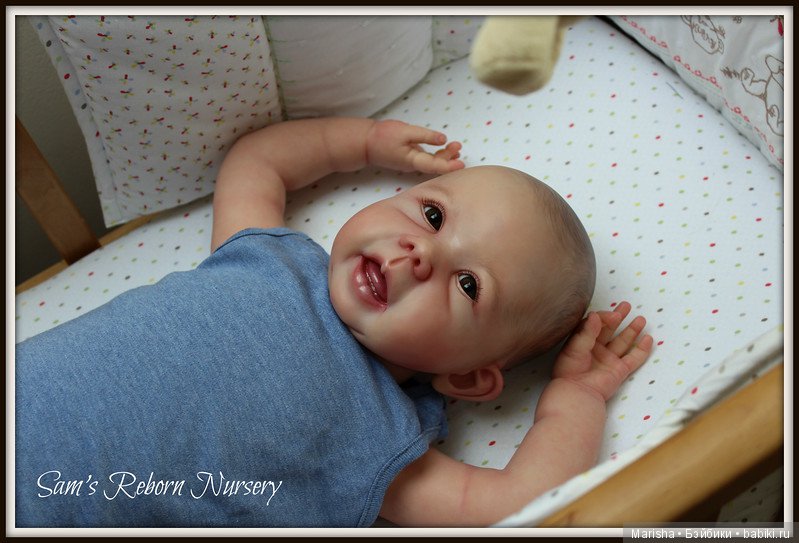 Малыш реборн из молда Mona, скульптор Eva Wakolbinger от Sam's Reborn Nursery (фото 3)