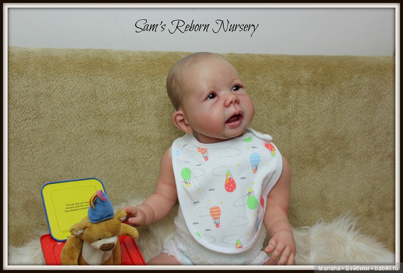 Малыш реборн из молда Mona, скульптор Eva Wakolbinger от Sam's Reborn Nursery (фото 8)