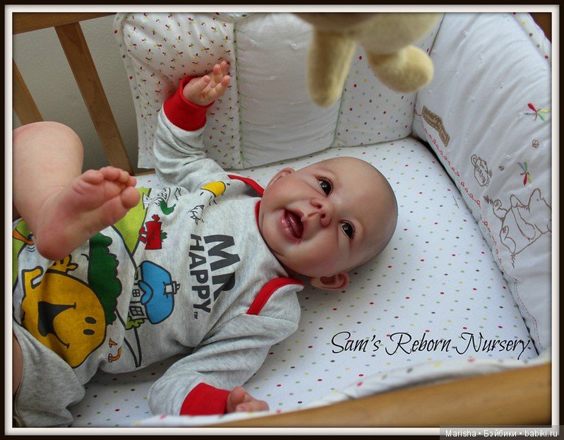 Малыш реборн из молда Mona, скульптор Eva Wakolbinger от Sam's Reborn Nursery (фото 4)