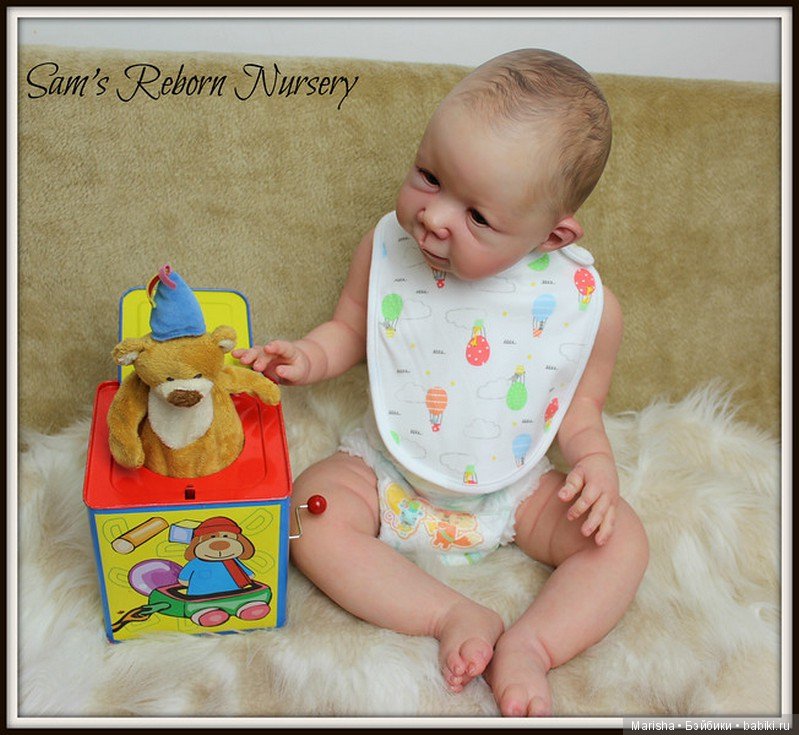 Малыш реборн из молда Mona, скульптор Eva Wakolbinger от Sam's Reborn Nursery (фото 7)