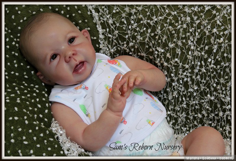Малыш реборн из молда Mona, скульптор Eva Wakolbinger от Sam's Reborn Nursery (фото 10)