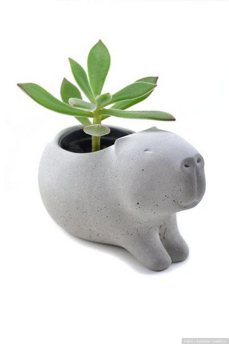 Оригинальные цветочные горшочки