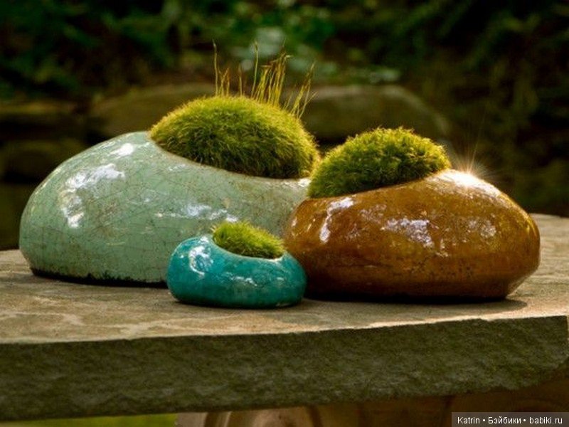 Оригинальные цветочные горшочки