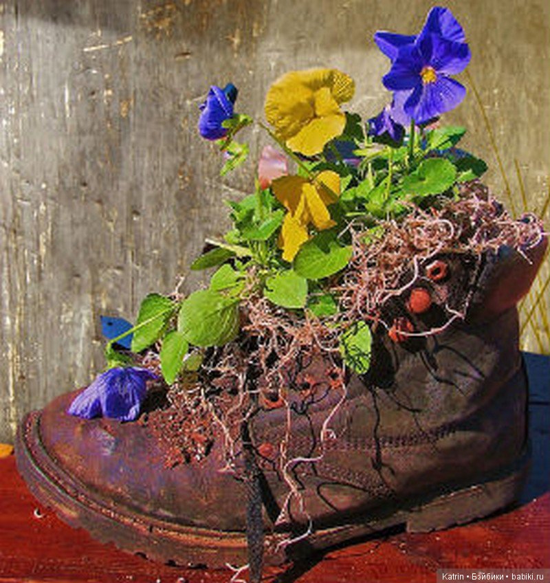 Оригинальные цветочные горшочки