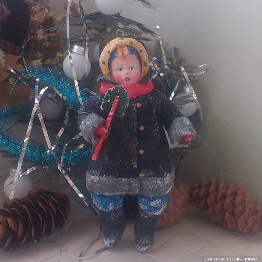 Знакомство с елочными ватными игрушками