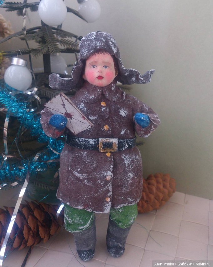 Знакомство с елочными ватными игрушками