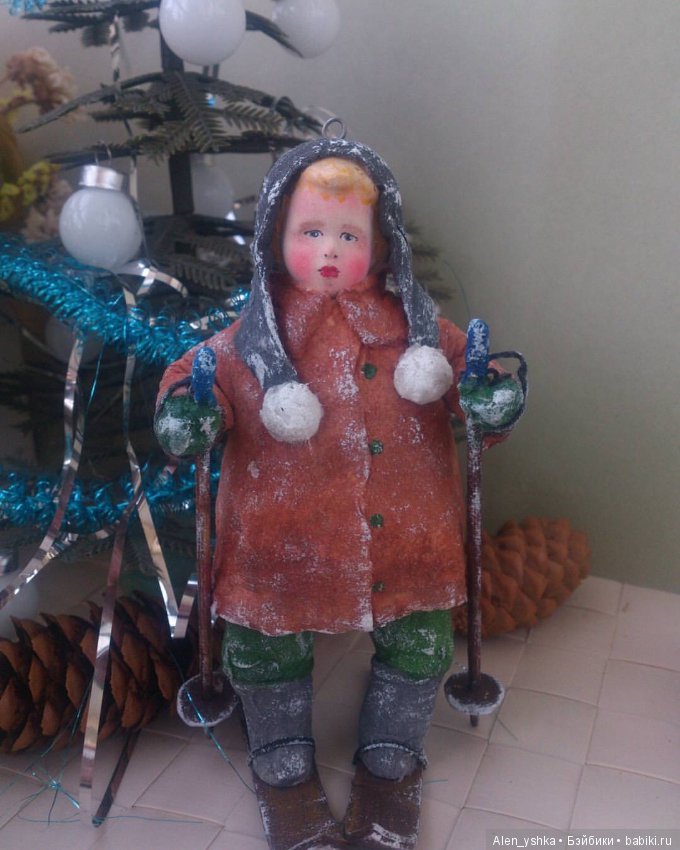 Знакомство с елочными ватными игрушками