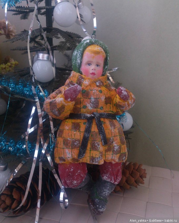 Знакомство с елочными ватными игрушками