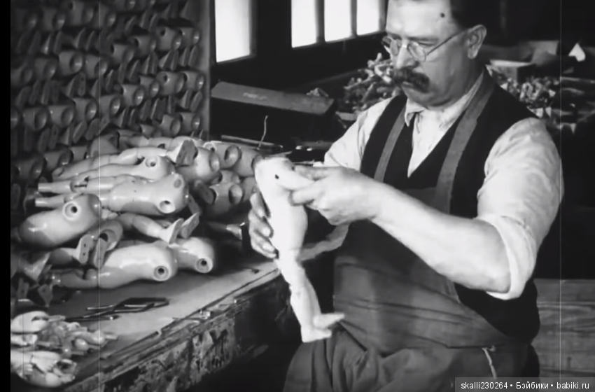 Рождение куклы на антикварной фабрике 1900-1920 годы