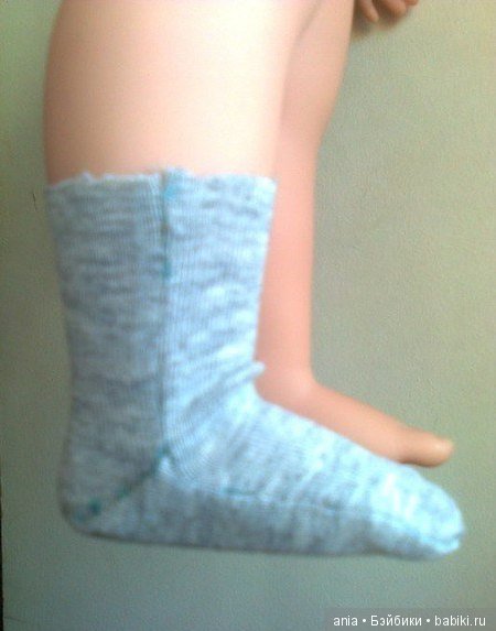 Выкройка носочков для куклы