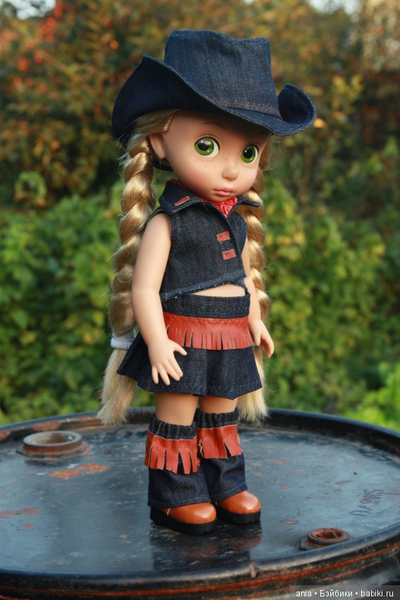 Ковбойский костюм для кукол Disney Animators, автор Марины Быковой