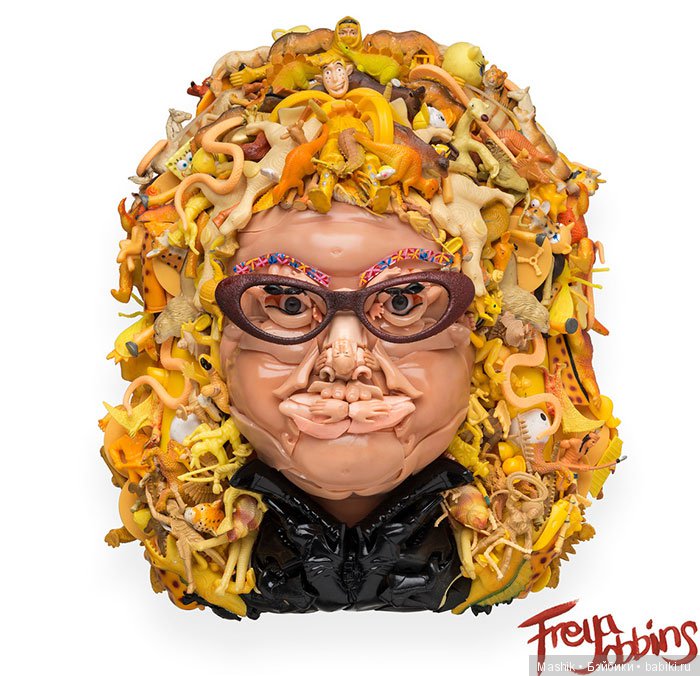 Человекоподобные фигуры из старых кукол от Фрейе Джоббинс (фото 2)