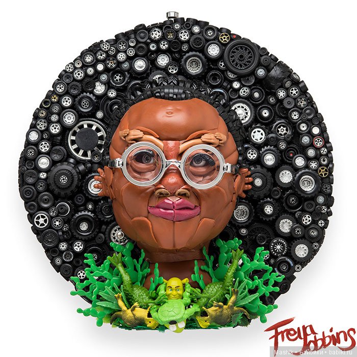 Человекоподобные фигуры из старых кукол от Фрейе Джоббинс (фото 3)