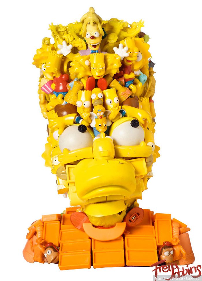 Человекоподобные фигуры из старых кукол от Фрейе Джоббинс