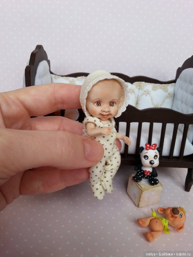 Максимка — Авторские миниатюрные куклы: лепка (фото 7)