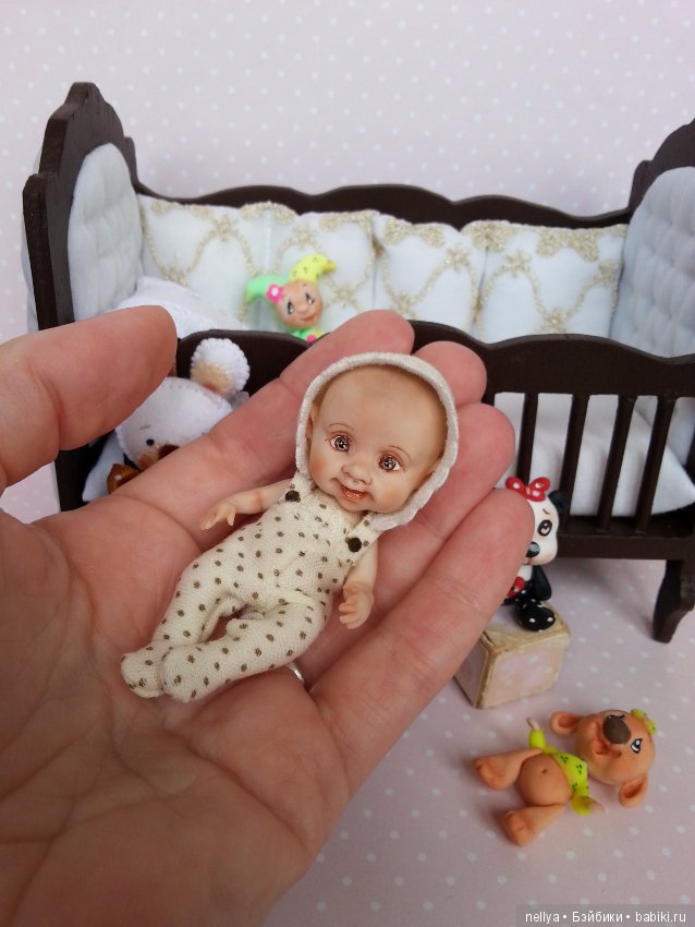 Максимка — Авторские миниатюрные куклы: лепка (фото 8)