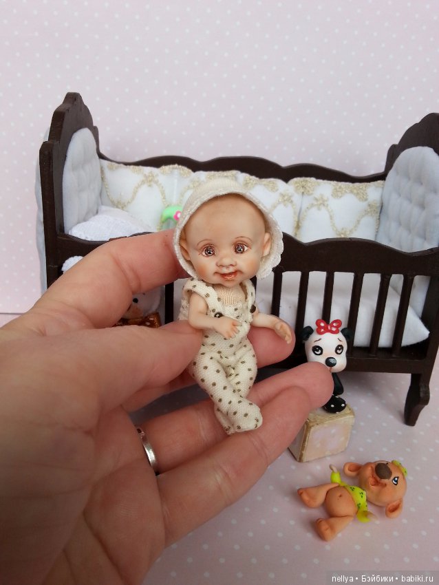 Максимка — Авторские миниатюрные куклы: лепка (фото 3)