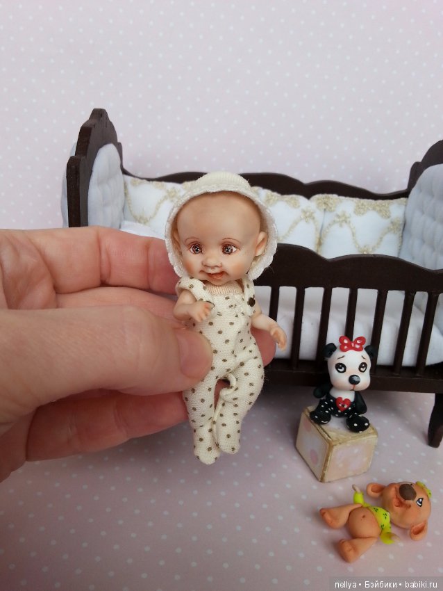 Максимка — Авторские миниатюрные куклы: лепка (фото 6)