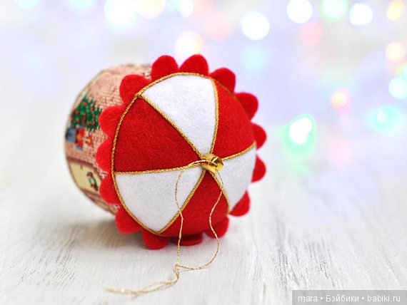 Вышитые крестиком елочные игрушки (фото 2)