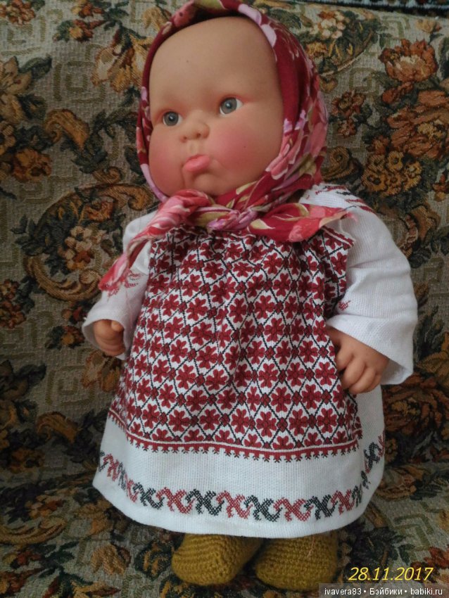 Пупс от фабрики "Огонек" в русском костюме (фото 6)