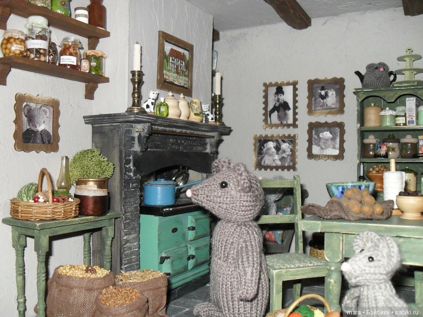 Уютная кухонька для семьи мышек от Sabs Mini Interiors (фото 2)