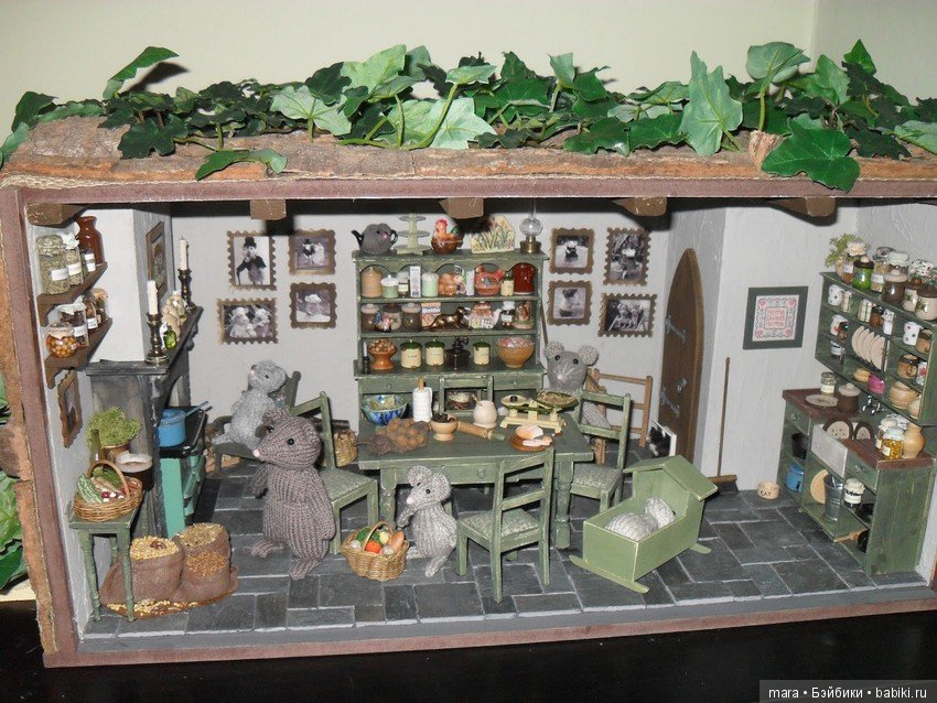 Уютная кухонька для семьи мышек от Sabs Mini Interiors (фото 3)
