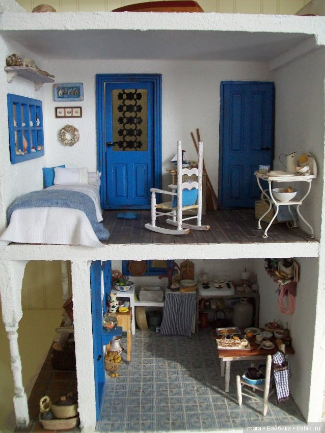 Большой греческий дом, автор миниатюры Sabs Mini Interiors
