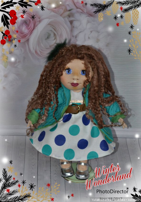 Как и пообещала показать Вам своих новых 10 текстильных девочек (фото 7)