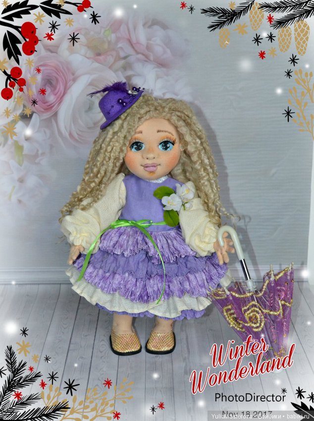 Как и пообещала показать Вам своих новых 10 текстильных девочек (фото 8)