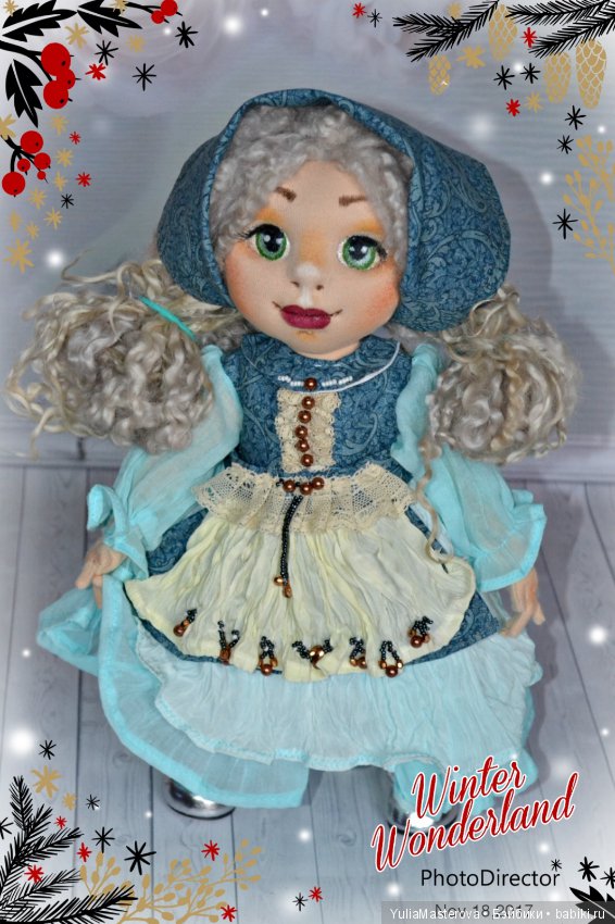 Как и пообещала показать Вам своих новых 10 текстильных девочек (фото 6)