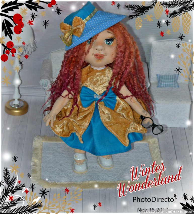 Как и пообещала показать Вам своих новых 10 текстильных девочек (фото 9)