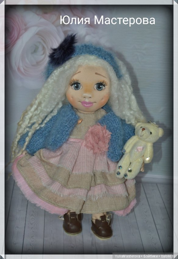 Как и пообещала показать Вам своих новых 10 текстильных девочек (фото 10)